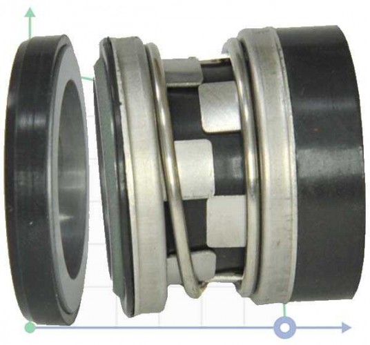 Uszczelnienie pompy R-2100K 50, CAR/CER, VITON, 304