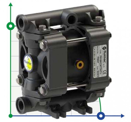 PHOENIX P18 POM SANTOPRENE ATEX pompa membranowa pneumatyczna