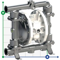PF0170 pompa spożywcza FDA FLUIMAC PHOENIX FOOD AISI316, 170 l/min pneumatyczna pompa membranowa