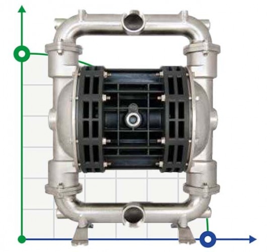 Pneumatyczna pompa membranowa BOXER 251 AISI 316 IB251-A-HTTAT--