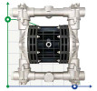 Pneumatyczna pompa membranowa BOXER 251 ALUMINIUM IB251ALHTTAT--