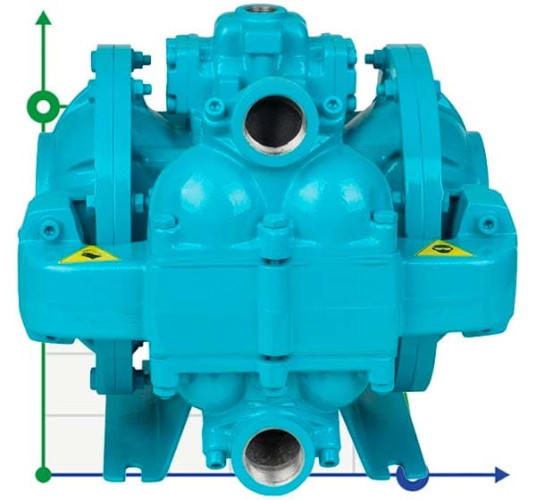 Pompa pneumatyczna o dużej wytrzymałości DiaPump DPH 15 AL-N
