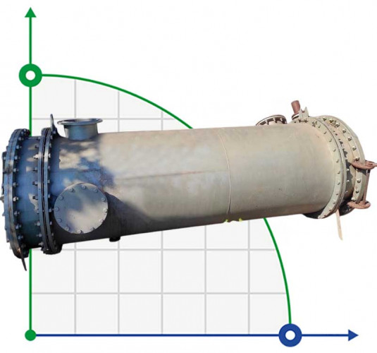 Spiralny wymiennik ciepła do podgrzewania zacieru 63 m2