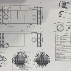 Spiralny wymiennik ciepła do podgrzewania zacieru 63 m2