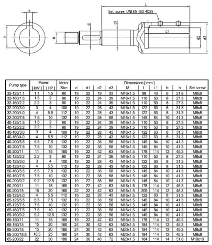 Monoblokowa pompa odśrodkowa 3DS/M 65-160/7,5