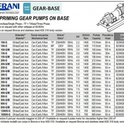Pompa zębata do pompowania oleju napędowego LIVERANI GEAR BASE 400-G/M TF 11 kW, 1400 obr./min, 380 V