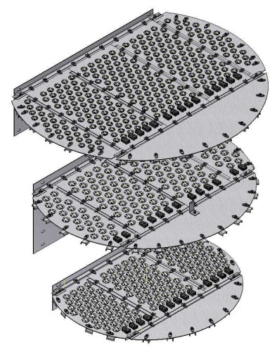 EDV® (ADV®) płyta zaworu 1400 mm do destylacji, rektyfikacji, procesów krakingu