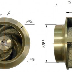 Wirnik do pompy 1000931 JL-100-10