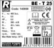 BE-T 25 pompa cieczowo-pierścieniowa