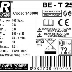BE-T 25 pompa cieczowo-pierścieniowa