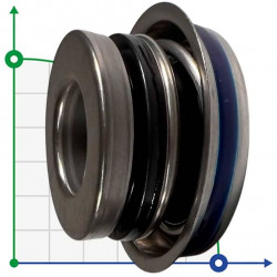 Uszczelnienie pompy R-6C 20, SIC/SIC, NBR, 304