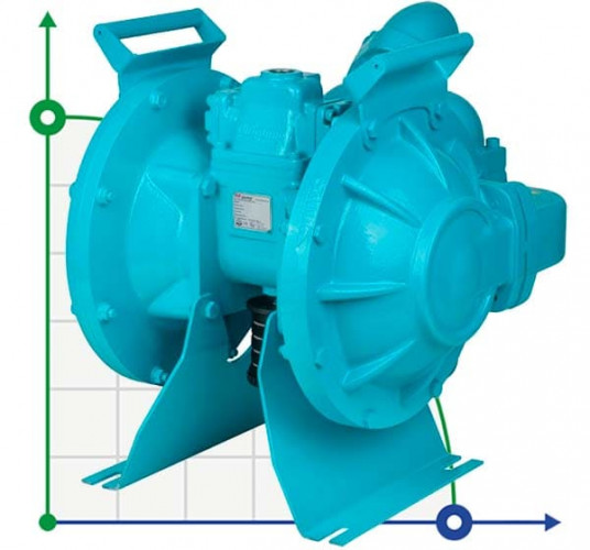 Pompa pneumatyczna o dużej wytrzymałości DPH 20 AL-N