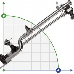 Pompa traktorowa pionowa na WOM Veneroni LVTM 15/540, 2m, 360 m3/h i śrubą mieszającą