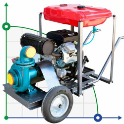 Benzyna wysokociśnieniowa pompa z silnikiem 20 KM - rozrusznik elektryczny