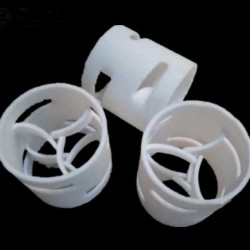 Pierścienie Palla (Pall Ring), PVDF, 50 mm, 90 kg/m3, VFF