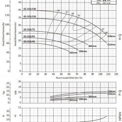Pompa wspornikowa do zaopatrzenia w wodę BS4 65-315/55 (45/20,2), 5,5kW, 1450 bez silnika