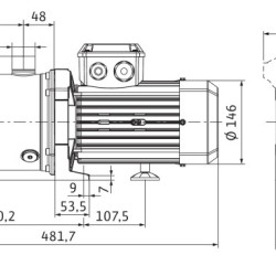 Pompa WILO MEDANA CH1-L.605-1/E/E/10T wielostopniowa do zaopatrzenia w wodę