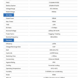 Przemysłowy system magazynowania energii ESS ECO-E215WS LiFePO4 z chłodzeniem powietrzem