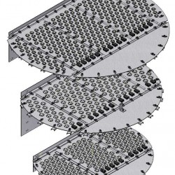 Płyta zaworu kolumny destylacyjnej EDV® ADV 1800 mm