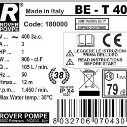 BE-T 40 pompa cieczowo-pierścieniowa do mleka