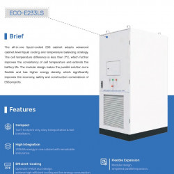 Uniwersalny system magazynowania energii ESS ECO E233LS LiFePO4 z chłodzeniem cieczą