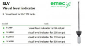 Wskaźnik wizualny poziomu EMEC SLV dla pojemników CNT PD