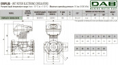 Pompa obiegowa DAB EVOPLUS 120/450 100 1x220-240 Y25 ze sterowaniem elektronicznym, 60220919
