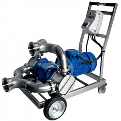 Pompa wirnikowa do przepompowywania gliceryny LIVERANI RID MAXI Double 2Q NR TF 7,5kW, 470obr./min, 380V z przekładnią, na wózku z panelem sterowan.CE