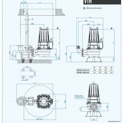 Pompa odwadniająca Dreno VTH 80-2/120 z wirnikiem wirowym