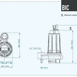 Pompa zatapialna Dreno BIC EVO 40-2/075 T/G z dwukanałowym wirnikiem