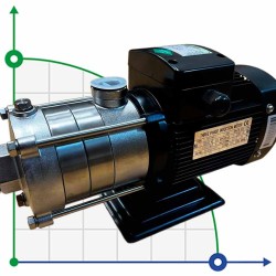 Wielostopniowa pompa do gorącej wody DW(S)5-30/055, AISI304, 380V/50Hz pozioma