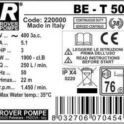 BE-T 50 pompa cieczowo-pierścieniowa do octu
