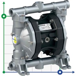 PHOENIX P55 ALU HYTREL+PTFE Pneumatyczna pompa membranowa do klejów, 55 l/min
