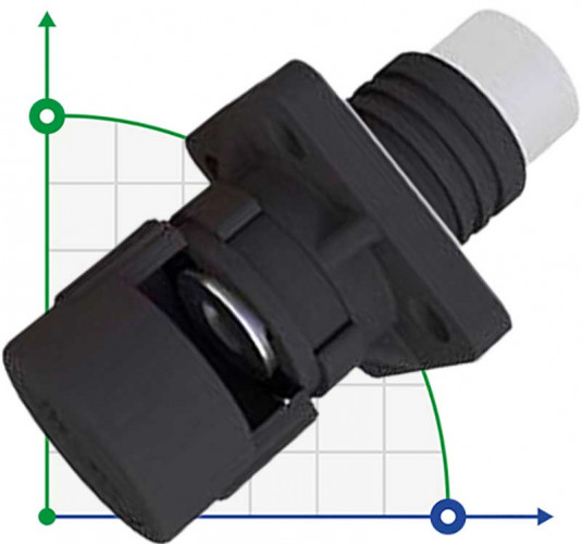 CN12-LSP400A-03-LM, 400A, 1500V DC złącze śrubowe typu nakrętka, czarne