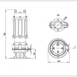 Zatapialna pompa odwadniająca 65WQ25-30-5,5/2