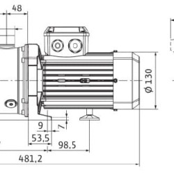 Pompa wielostopniowa MEDANA CH1-L.407-1/E/E/10T WILO do zaopatrzenia w wodę