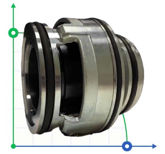 Uszczelnienie pompy Grundfos R-706SE 43, SIC/SIC, VITON, 304