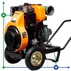 Wysokoprężny silnik 13 KM pompa - rozruch linowy