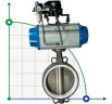 PN6 DN250 Zawór Motylkowy, korpus i tarcza AISI 304, PTFE, pneumatyczna dwustronnego działania Ex, ustawnik pozycyjny 4-20MA