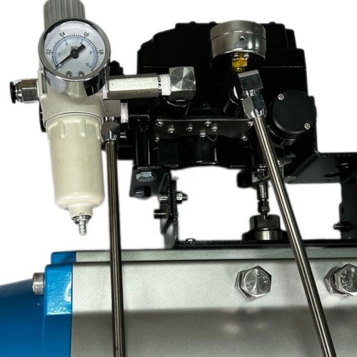 PN6 DN250 Zawór Motylkowy, korpus i tarcza AISI 304, PTFE, pneumatyczna dwustronnego działania Ex, ustawnik pozycyjny 4-20MA