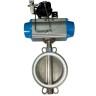 PN6 DN250 Zawór Motylkowy, korpus i tarcza AISI 304, PTFE, pneumatyczna dwustronnego działania Ex, ustawnik pozycyjny 4-20MA
