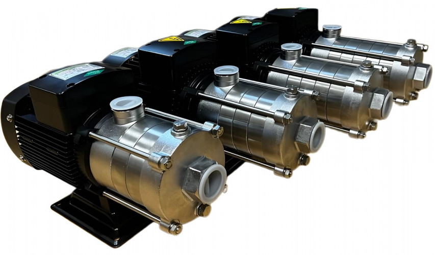 Pozioma wielostopniowa pompa zasilająca kocioł DW(S)5-40/075, AISI304, 380V/50Hz