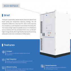 Wysokonapięciowa szafa akumulatorowa LiFePO4 ECO B372LS z chłodzeniem cieczą