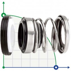Uszczelnienie mechaniczne do pomp R-156 16, CAR/CER, EPDM, 304