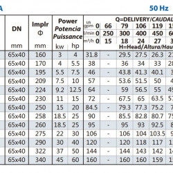 Pompa wspornikowa BS 40-160/40, AISI 316, 2900, bez silnika