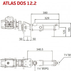 Śrubowa pompa dozująca ATLAS DOS 12.2-01-0.50 HP-5.47-2800-63-A-EPDM