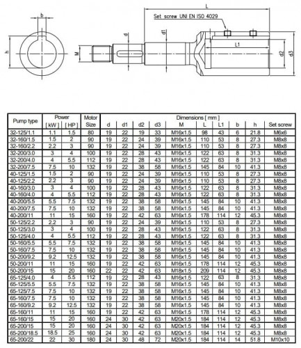 Monoblokowa pompa odśrodkowa 3DS/M 65-200/18,5