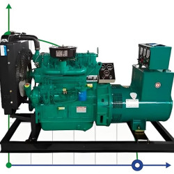 Przemysłowy generator diesla XHY-R20GF z ATS, silnik Ricardo 30kVA, 20kW, 380V/50HZ typ otwarty