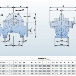BSC4 125-230A/B, (1500) pompa z podwójnym wejściem