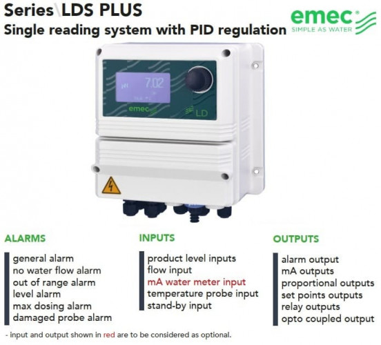 Regulator EMEC LDS PLUS do pomiaru i regulacji jednego parametru z regulatorem PID